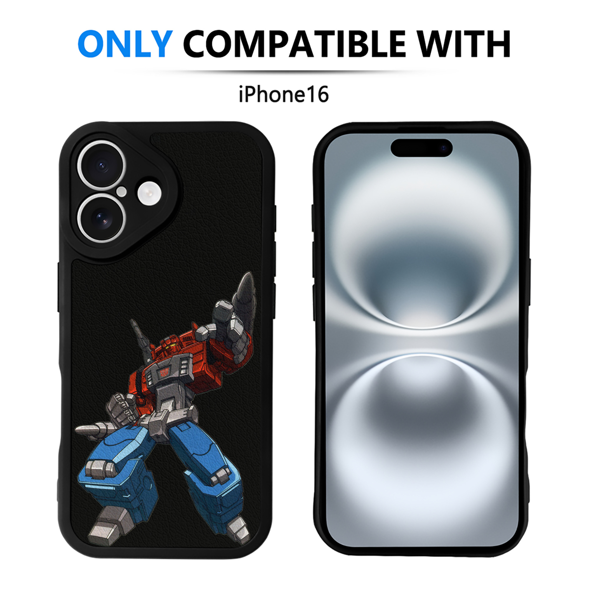（画像用）  【iPhone 16シリーズ対応】シリコンスマホケース（レザー調） 材質：シリコン